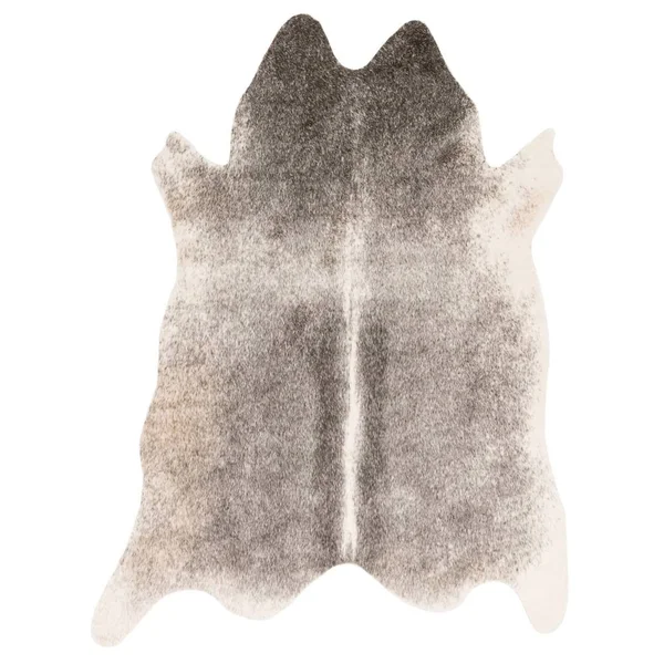 Alexander Home Faux Cowhide Grey/ Ivory Area Rug - 3&10 x 5& Grey/ Ivory (3&10 x 5&0)