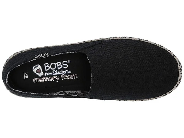 Skechers Women's Bobs Flexpadrille 3.0 Dark Horse Espadrille - Black
