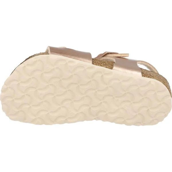 Birkenstock Rio Birko Flor Kids Sandals - Electric Metallic Copper
