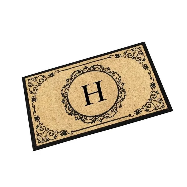 First Impression Myla Monogrammed Entry Doormat - Large Double Door