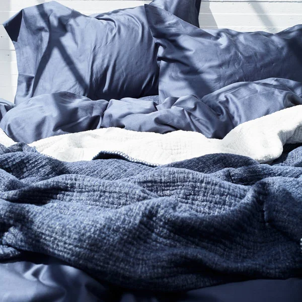 Coyuchi Cozy Cotton Organic Blanket, Moonlight Blue, King