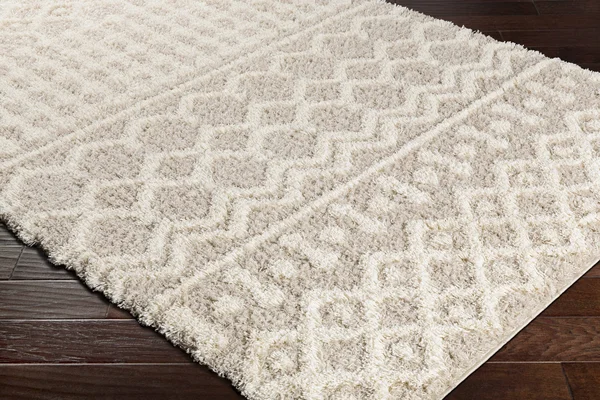 Prompton 2&7x22 x 12& Bohemian/Global Shag Moroccan Farmhouse Area Rug - Hauteloom