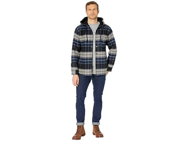 Wolverine Men's Bucksaw Bonded Shirt Jac Dark Slate Plaid, Size M
