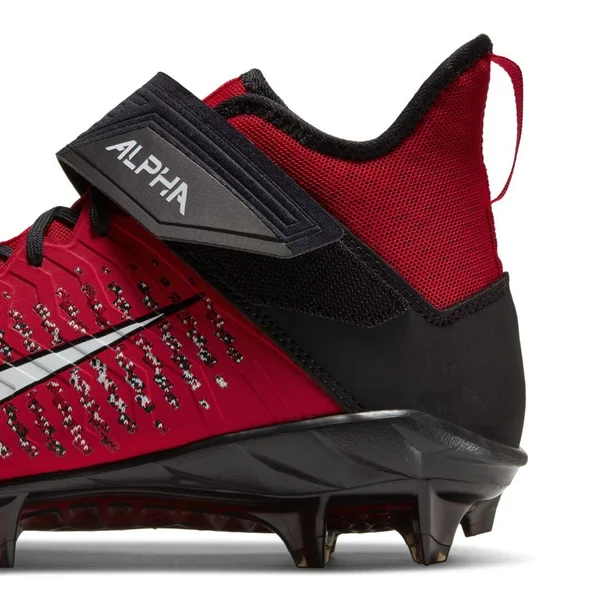 Nike Men's Alpha Menace Pro 2 Mid Football Cleats - Red