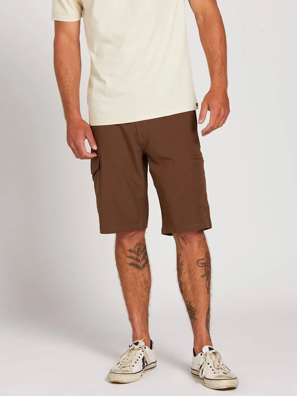 Volcom Surf N& Turf Dry Cargo Hybrid Shorts - Vintage Brown - Vintage Brown, 29
