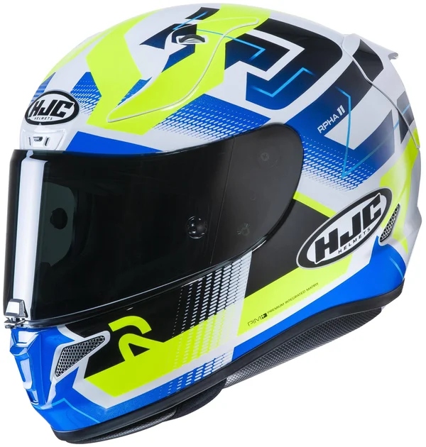 HJC RPHA 11 Pro Helmet - Nectus HI-VIZ/BLUE/WHITE, XX-Large