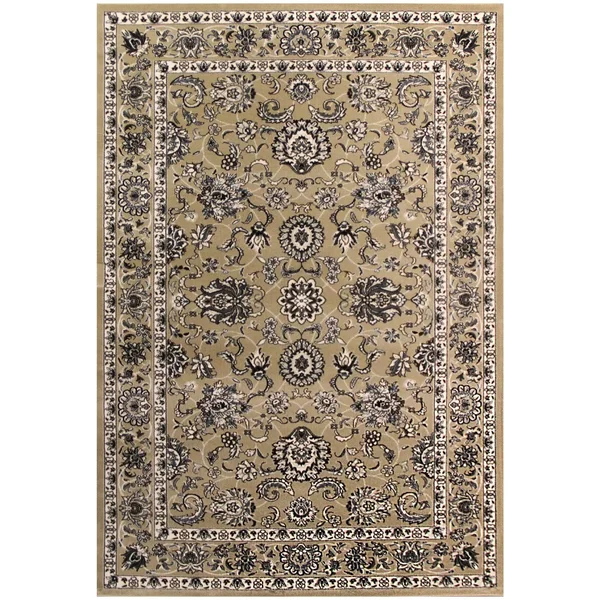 Art Carpet Arabella Traditional Border Beige 2 ft. x 8 ft. Runner Rug