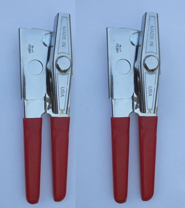 Ez-duz-it Deluxe Can Opener with Red Grips (Red 2)