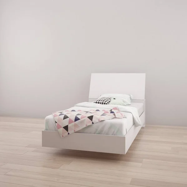 Nexera Twin Size Platform Bed Bundle 400722 White