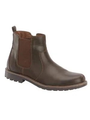 Haband Big & Tall Freeman-Free Flex Mens Rugged Chelsea Boots, Brown, Size 11 D