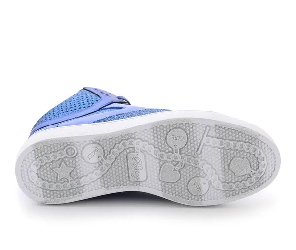 Women's Pastry Pop Tart Glitter High Top Sneaker - Size: 10, Blue