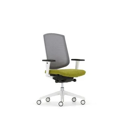 Dalton Ergonomic Task Chair Upper Square Frame Finish: Light Gray - Back Color: Fog, Upholstery: Momentum Origin Eureka
