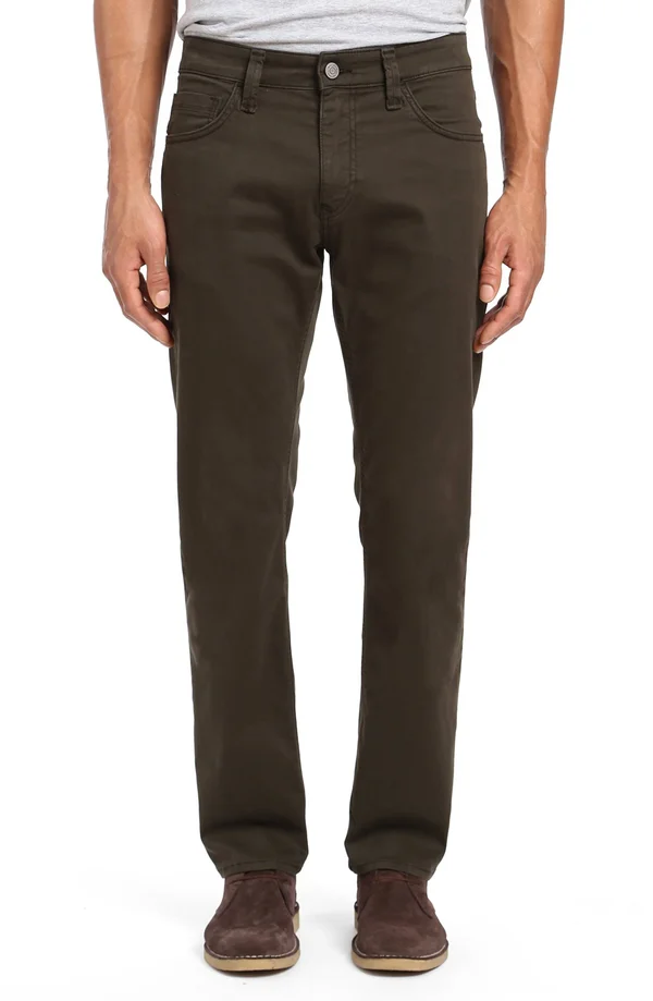 Mavi Men's Zach Twill Jeans - Dark Green - Size 38x30