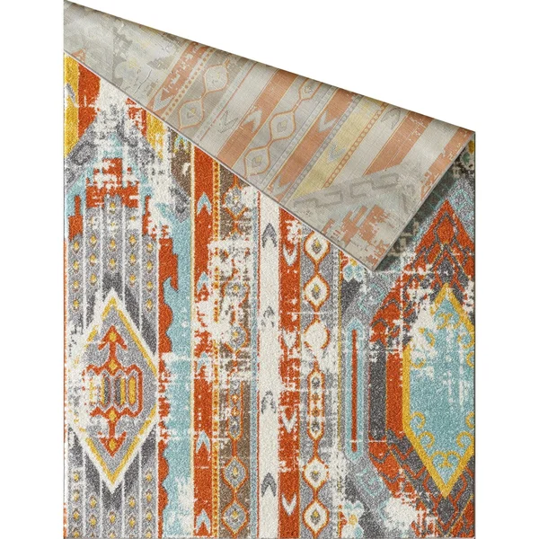L Baiet HN831V46 Ava Boho Rug Orange - 5 x 7 ft.