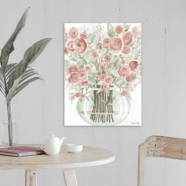 Blush Roses - Canvas Wall Art, 18x24, Great Big Canvas