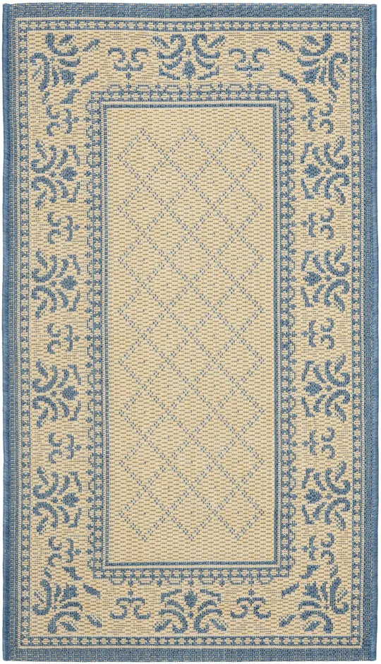 Safavieh Courtyard CY0901-3101 6&7x22 x 6&7x22 Square Natural - Blue Area Rug