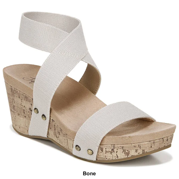 LifeStride Del Mar Women's Wedge Sandals - Size: 9.5 Wide, Black