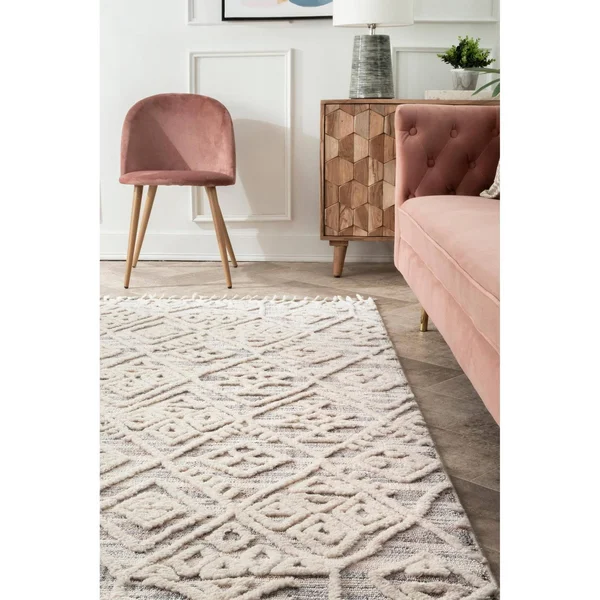 nuLOOM Deja Diamond Shag Area Rug, 7& 10x22 x 10& 10