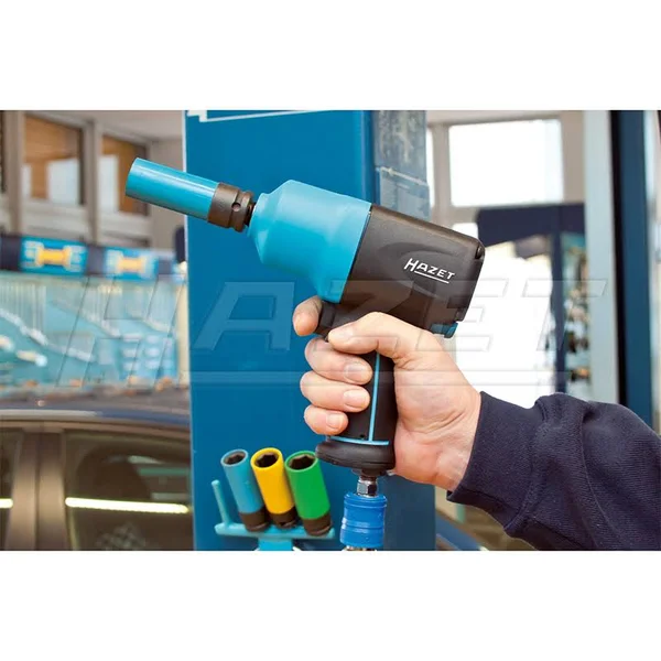 Hazet 9012EL-SPC/4 Power Wrench Black - Blue 1/2, 1/4x22 8000 RPM