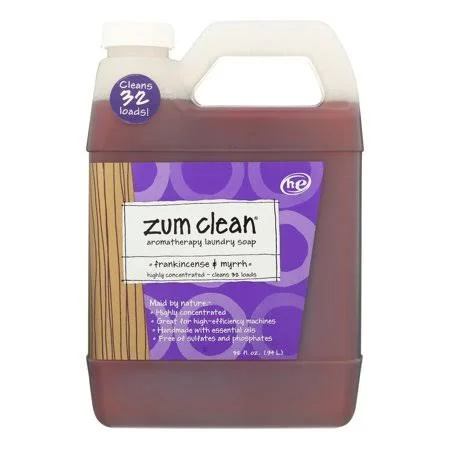 zum - Clean Laundry Soap - Frankincense and Myrrh - Case of 8 - 32 oz.