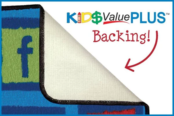 God Is Love Learning Oval Rug 6& x 9& - Carpets for Kids