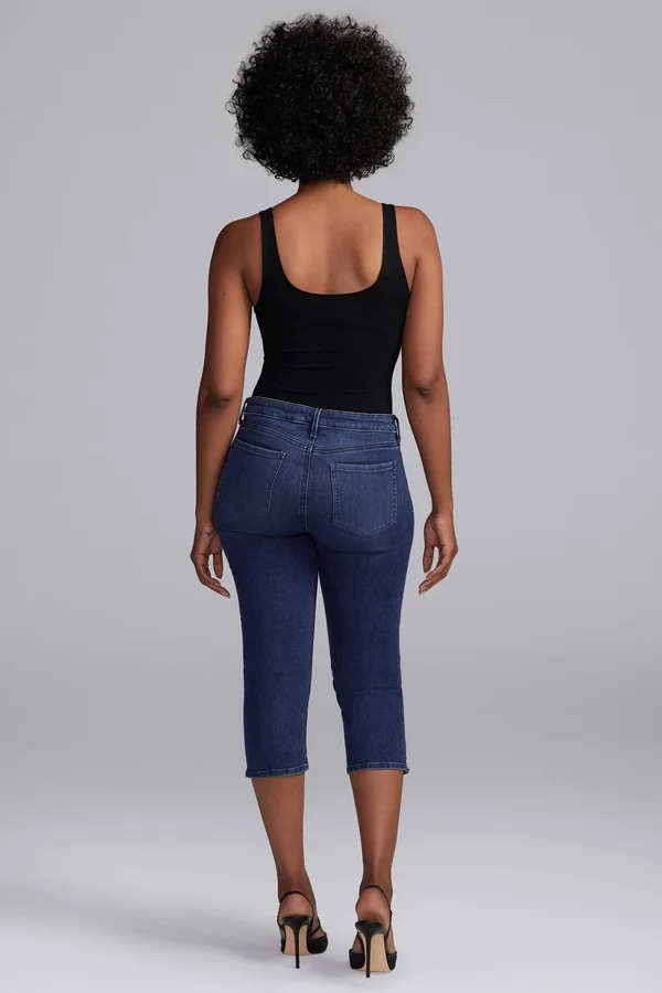Women's Curves 360 by Nydj Slim Straight Capri Jeans 5437697 - 00, Habana