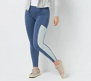 Mind Body Love by Peace Love World Regular CB Leggings - Size 3X, Indigo/Grey