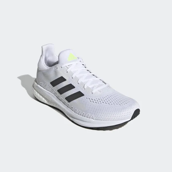 Adidas SolarGlide 3 Shoes - Men's - Cloud White, Signal Green - 11