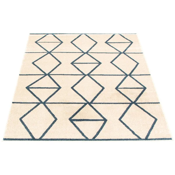 ECARPETGALLERY Modern Living Room Area Rug - 3&11 inch x 5&7 inch, Grey-Dark Brown, Ana, Size: 3&11 x 5&7