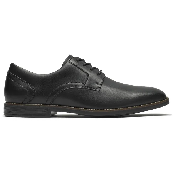 Rockport Slayter Plain Toe (Black) Men's Shoes