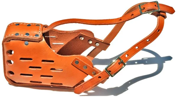 Signature K9 Standard Leather Muzzle - Medium, Tan