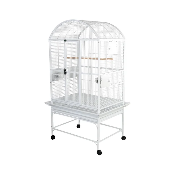 Au0026E Cage 9003223 White Dome Top Bird with 3/4x22 Bar Spacing, 32x22 x 23x22
