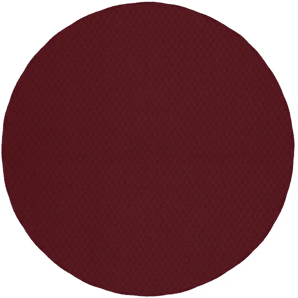 Garland Rug Town Square Chili Red 7 ft. 6 in. Round Area Rug