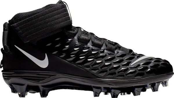 Nike Men's Force Savage Pro 2 Mid Football Cleats - Black
