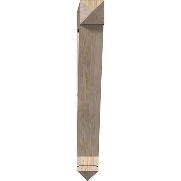 Ekena Millwork 5 1/2x22W x 38x22D x 44x22H Traditional Arts & Crafts Smooth BRACKET, Douglas Fir