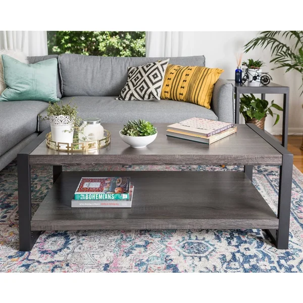 Carbon Loft Hamilton 48-inch Charcoal Urban Blend Coffee Table