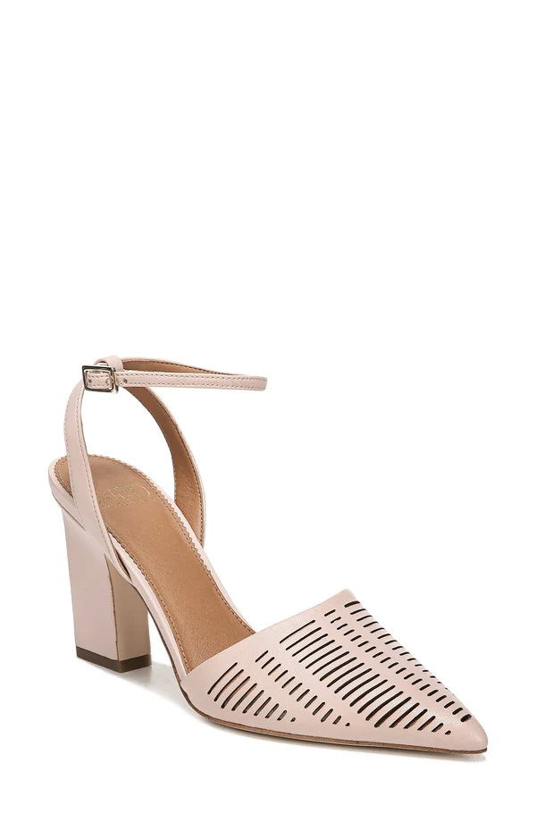 Sarto by Franco Sarto Women's Starla Ankle Strap Heel, Size: 5.5, Blush Nappa Leather