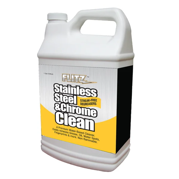 Flitz Stainless Steel & Chrome Cleaner W Degreaser - 1 Gallon