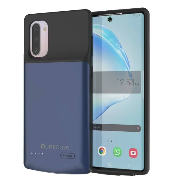 Punkcase PunkJuice Galaxy Note 10 Battery Case - 5200mAh Fast Charging Extended Power Bank w/Screen Protector, IntelSwitch, Sli