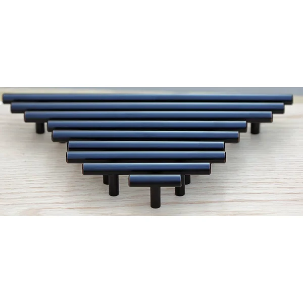 GlideRite Solid Oil Rubbed Bronze Cabinet Bar Pulls (Case of 25) - 10 x 7
