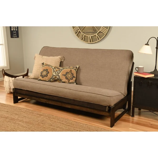 Somette Full-Size Futon Cover - Full - Linen Stone