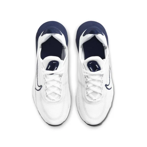 Nike Big Kids& Air Max 2090 Casual Shoes in White/Blue/White Size 3.5