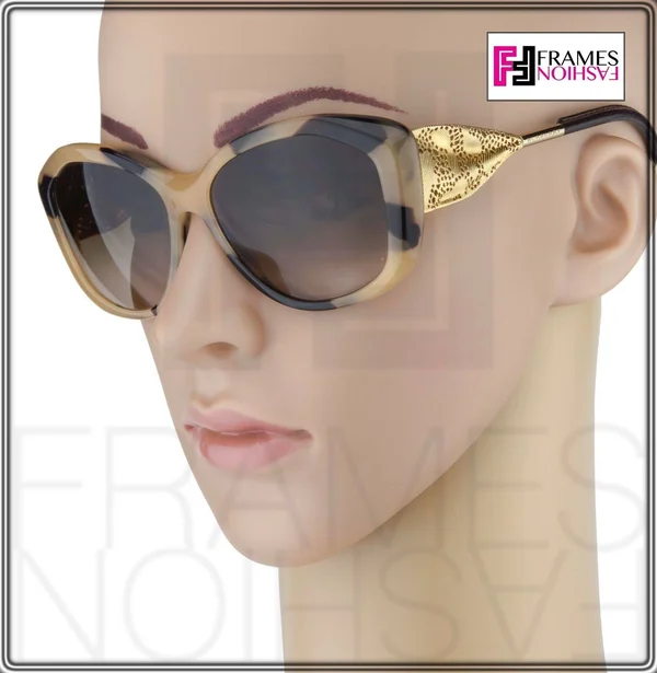 Burberry 4208Q Sunglasses 350113 Light Brown