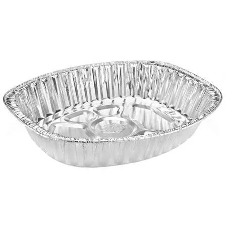 Disposable Roasting Pan Non Stick Aluminum Roaster Pan Heavy-Duty, Oval Shape (40)