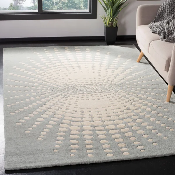 Safavieh Soho Rug SOH769A Blue, Ivory, 6& x 6& Square