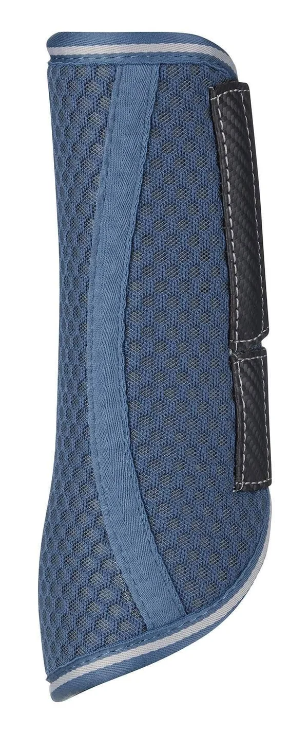 LeMieux Carbon Mesh Wrap Boots - Blue/Grey - Medium