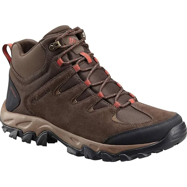 Columbia Men's Buxton Peak Mid Waterproof Shoe - 10 - Cordovan, Rusty