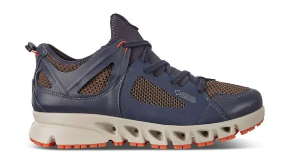 Ecco Sport Multi-vent Air Gore-Tex (Marine/Dark Clay/Pumpkin) Men's Shoes
