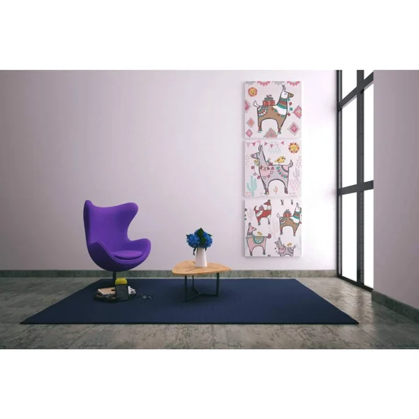 Epic Graffiti Playful Llamas I by Farida Zaman - Giclee Canvas Wall Art, 12x22X12x22 37x22 x 37x22