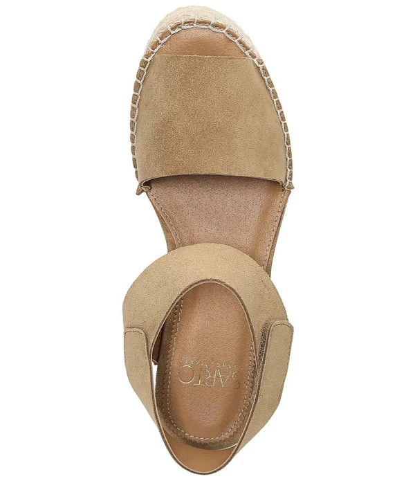 Franco Sarto Oak by Sarto Women's Sandals Black Suede 2 : 9.5 M